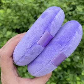Purple Powder Puff for Loose Powder Super Gripping Powder Puff Super Large Powder Puff Ultra-soft Extra Fluffy Body Loose Powder Applicator for Makeup Blenders and Sponges