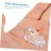 Healeved 50pieces Nail Rhinestones Multi-Shape Gems for Nail Art Charms