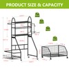 FULOOPHI Dumbbell Rack, 400LBS Weight Rack for Dumbbells Kettlebells, Adjustable