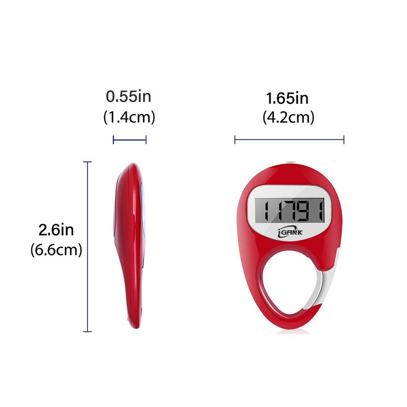 iGANK Simple Walking Pedometer Step Counter for men women kids