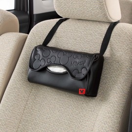 Bonform 7248-05BK Fancy Tumbled Leather Mickey Black Tissue Cover