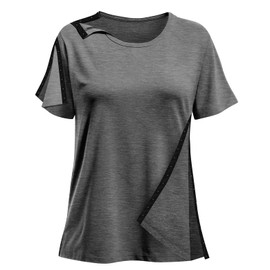 Post Shoulder Surgery Shirts for Women- Short Sleeve-Full Snap-Open Arm Shoulder Recovery Clothing Chemo Clothing (US, Alpha, Medium, Regular, Regular, Dark Grey（45）)