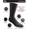 Dickies Men's Dri-Tech Essential Moisture Control Crew Socks Multipack, Charcoal