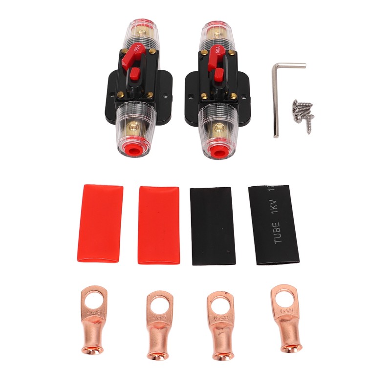 12‑24V Inline Circuit Breaker with Manual Reset Fuse Holder Battery
