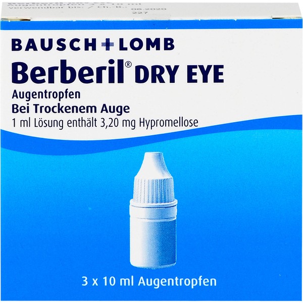 Berberil Dry Eye Augentropfen bei trockenem Auge, 30 ml Solution
