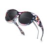 LVIOE Sunglasses for Glasses Wearers Women's Round Fit-Over Glasses with