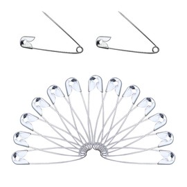 Pack of 40 Silver Needles, Office and Household Needles, Robust and Durable, Rustproof Sewing Jumper, Clothing Accessories, Clips for Sewing and DIY, Sewing Needles Buckles