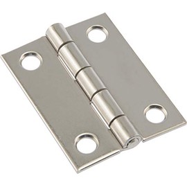 Hardware Essentials 853397 Light Narrow Door Hinges and Fixed Pin Stainless Steel 2" 2-Pa