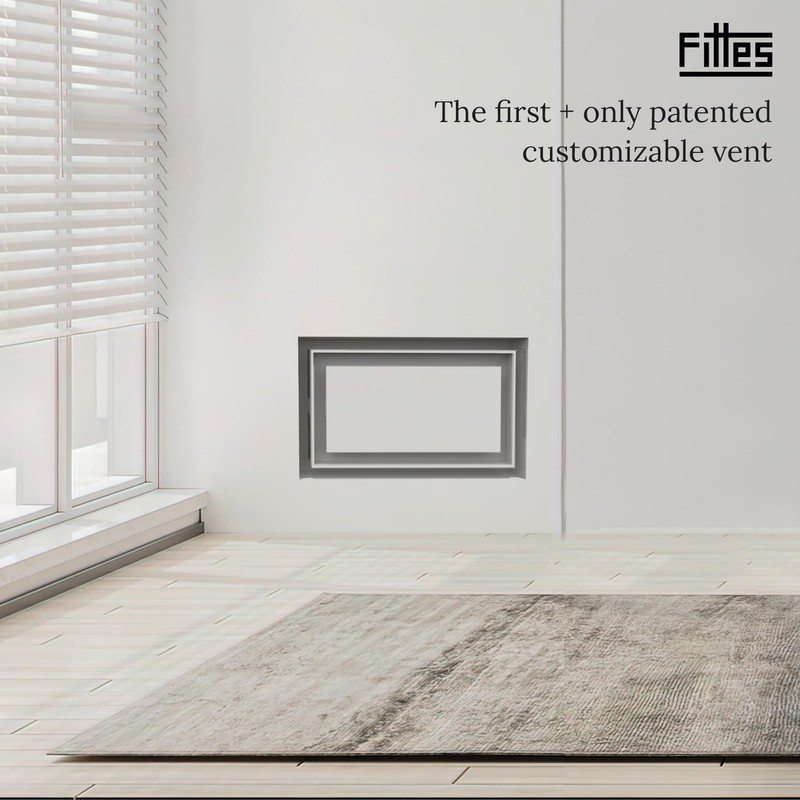 Fittes Flush Wall Vent [Lite+] - 6"x12" - Cotton White