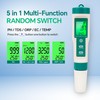 RAINLEOTI PH and TDS Meter, 5-in-1 Digital pH Tester for