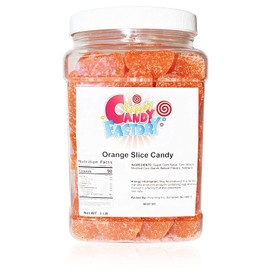 Sarah's Candy Factory Orange Slice Candy (3 Lbs in Jar)