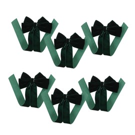Healvian 6pcs Velvet Hair Bows for Strong Duckbill Clips Soft Smooth Bowknot Barrettes for Back of Head Styling Gentle Hair for Summer Parties and Casual Wear
