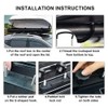 Anlayliay Roof Box U-Bolt Clips Roof Rack U-Brackets Luggage Accessory