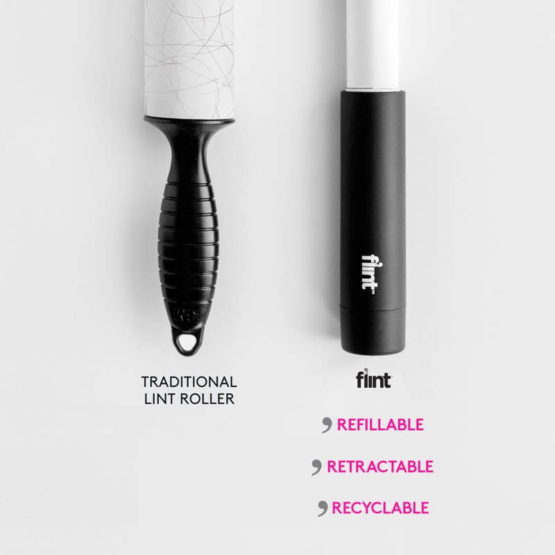Flint Original Lint Roller Refill, Extra Sticky, Compatible with Flint