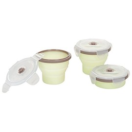 Babymoov Silicone Containers Set - Grey/Green - 3 ct