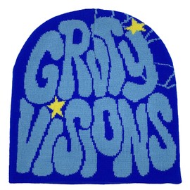 Pooyikoi Knitting Hat Men Women Quality Cap Warm Cap Harajuku Beanie Gothic Spider Pattern Wool Acrylic Y2k Knitted Hat