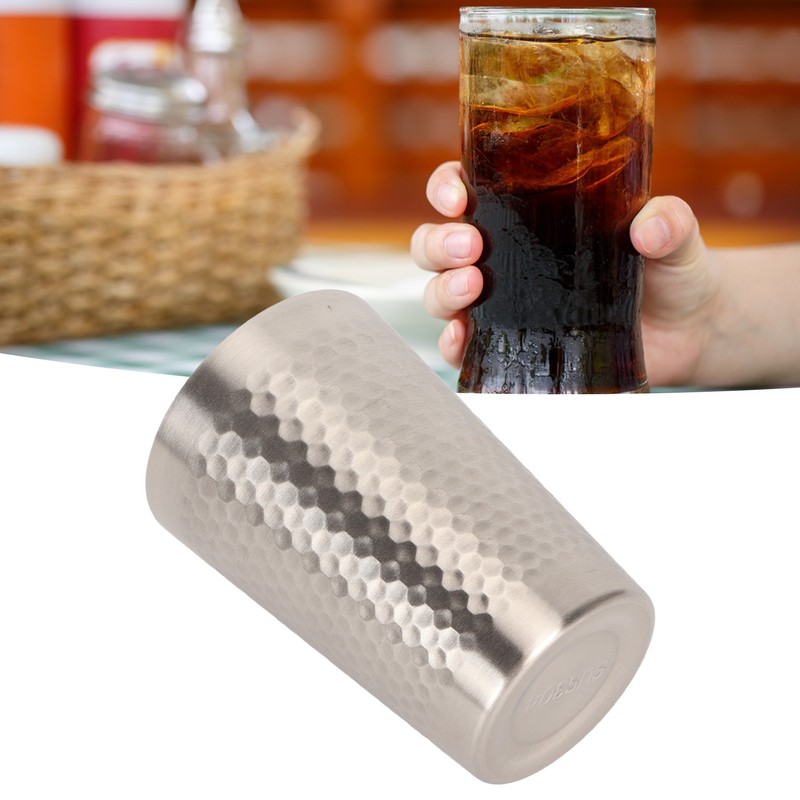 2pcs 304 Stainless Steel Cup 350ml Durable Multipurpose Water Coffee