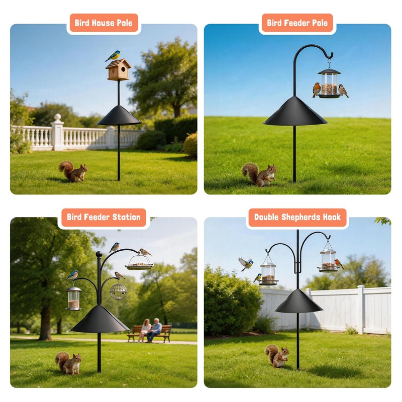 Squirrel Baffle for Bird Feeder Pole, Squirrel Guard Defender, Squirrel