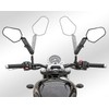 Motorcycle Mirrors, 8mm 10mm 7/8" Handlebar Motorcycle Rear View Mirrors,