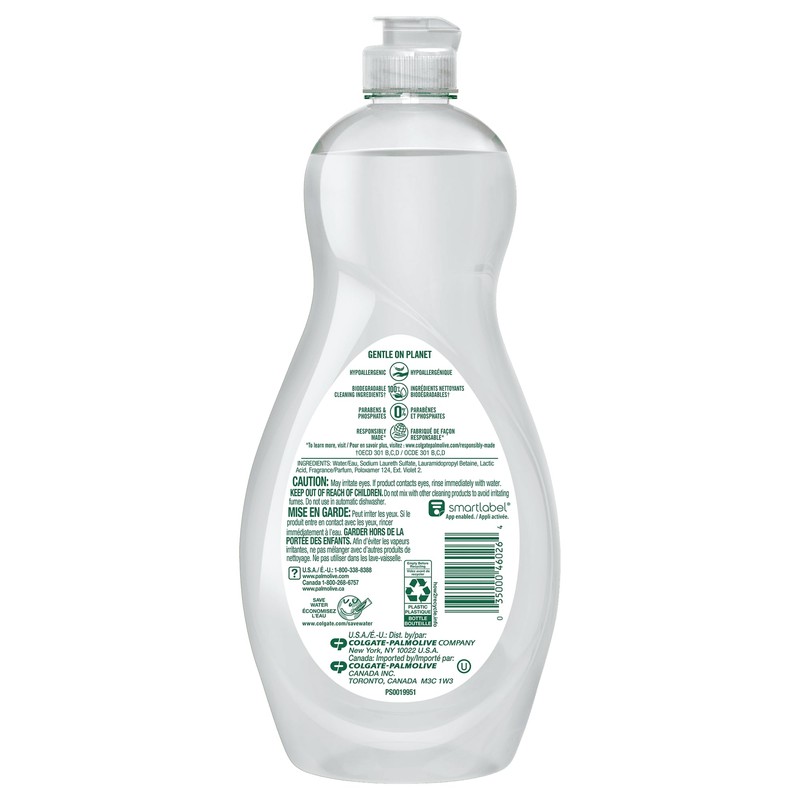 Palmolive Ultra Dishwashing Liquid, Pure + Clear Original 591 ml
