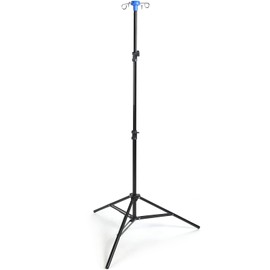 Ferraycle Portable Collapsible IV Pole Stand, 4 Hook IV Portable Pole Stand for Hospital, Clinic, Wheelchairs, Beds, Home Care (3 Legs)