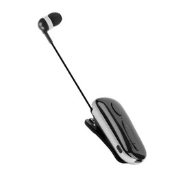 Tofficu 1Set Wireless Sports Earbud Retractable Clip Headphone Ergonomic Design for Comfortable Listening for Workout Running Black