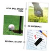Operitacx 2pcs Golf Ball Marker Stamp Heart Shape Mark Stamp