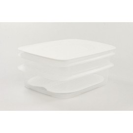TUPPERWARE Cool'N Fresh 10003 Container 1.5 L + 700 ml + Grid + Lid White