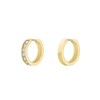 Rosefield Women's Crystal Gold-Tone Hoop Earrings, 1.6cm