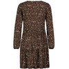 Sublevel Women's Spring and Summer Floral Long Sleeve Floral Dress,