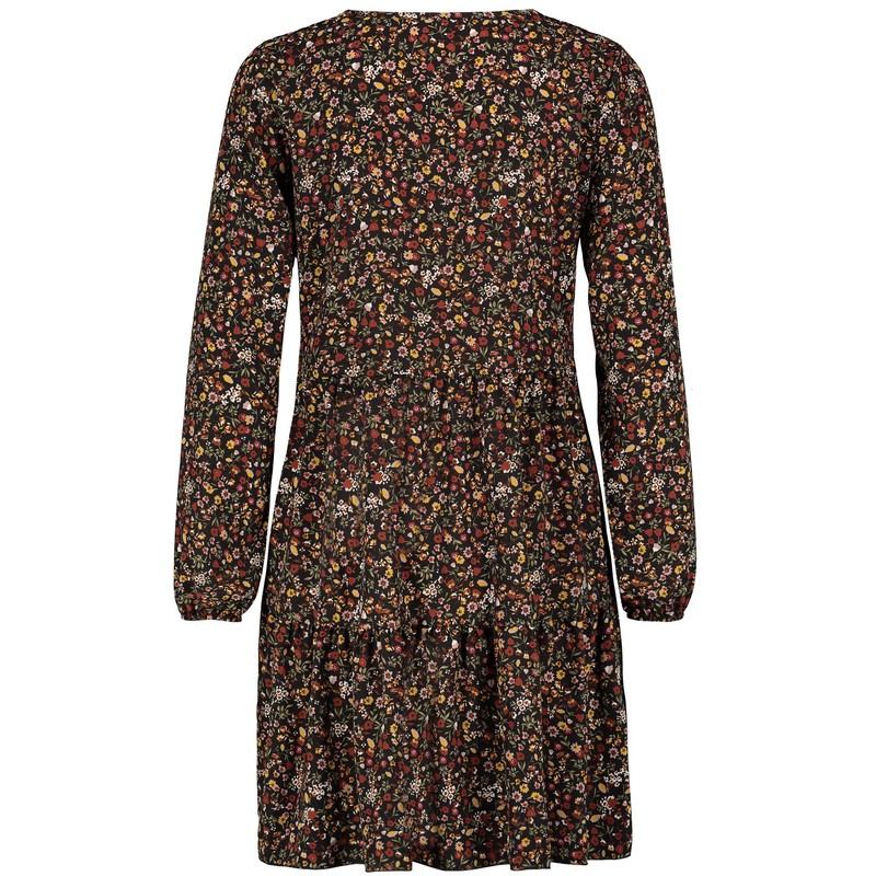 Sublevel Women's Spring and Summer Floral Long Sleeve Floral Dress,