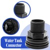 6 conectores de tanque de agua de doble rosca para