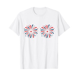 Just Here For The Fireworks Funny Shirt For Couple Men Women T-Shirt