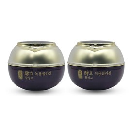 beautiful Sooryehan Hyo Deer Antler Collagen Active Cream, 2 pieces, 30ml / 수려한 효 녹용콜라겐 활성고 크림, 2개, 30ml