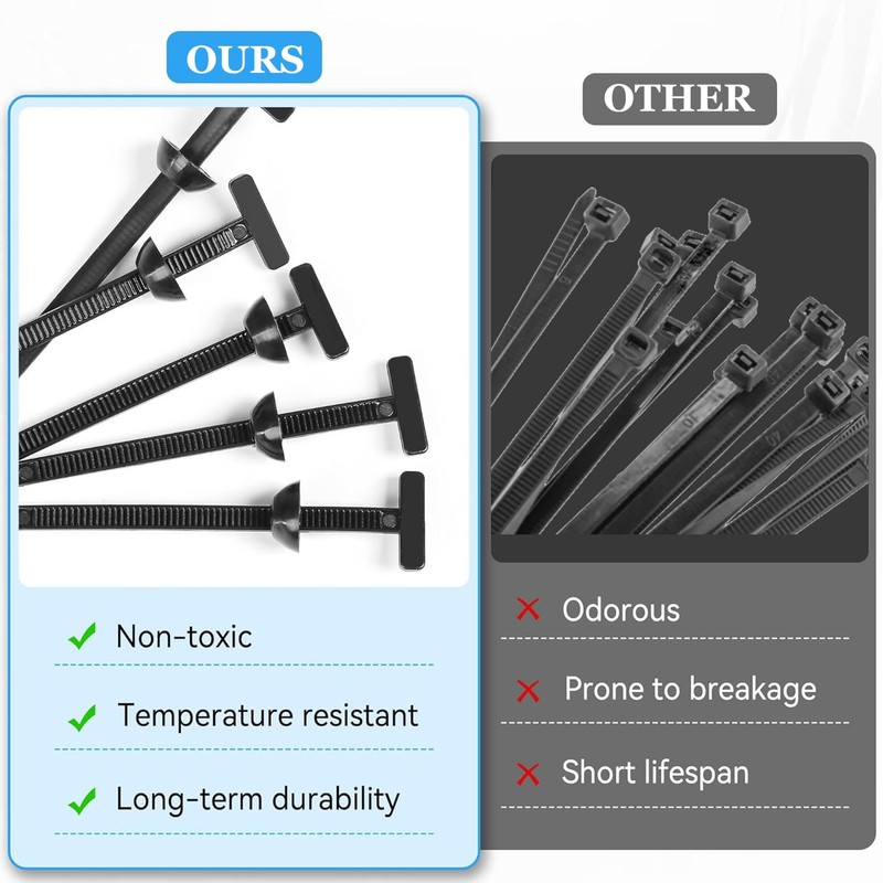 FXHDC-M 20PCS Universal Nylon Cable Tie Buckle Kit - Heavy