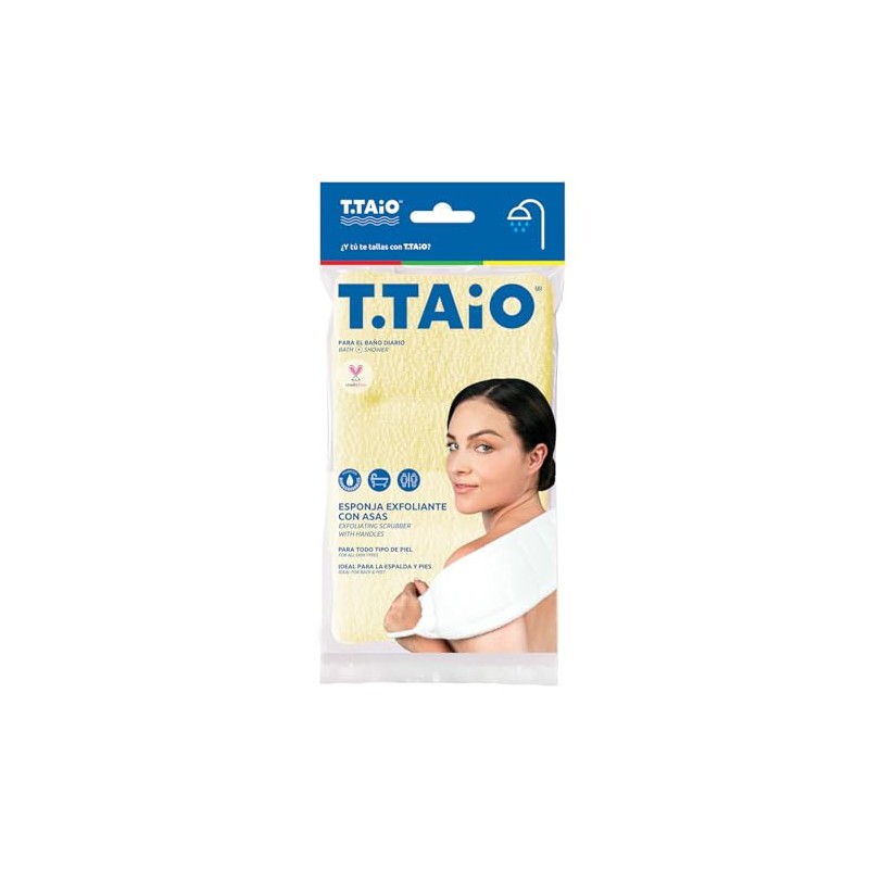 Banda Esponja Exfoliante para Baño con Asas T Taio