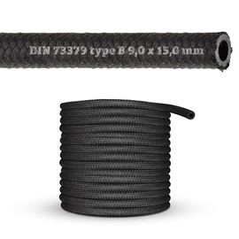 (9 mm) NBR Rubber Hose Petrol Hose Oil Hose Fuel Hose Diesel Hose Fuel Line for Petrol Fuel Diesel Oil DIN-73379-B (Inner Diameter: 9.0 mm/Outer Diameter: 15.0 mm)
