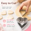 10-Piece Stainless Steel Heart Cookie Cutter Set for Baking, Holiday