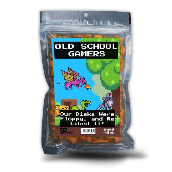 Old School Gamers Trail Mix Gourmet Food Gifts Funny Stocking