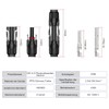 Male / Female Solar Panel Connector, 6 Pairs Solar Panel