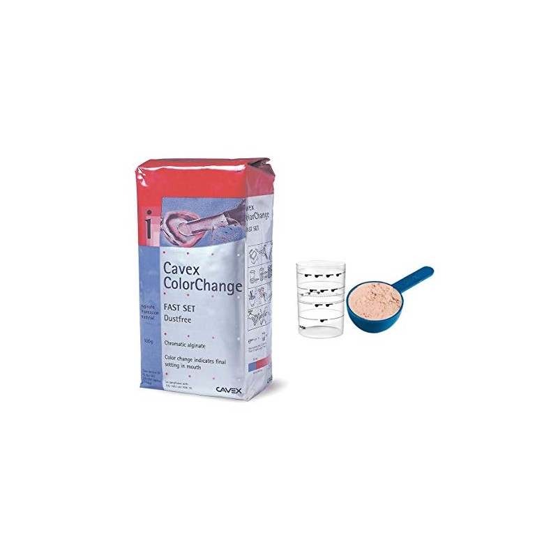 Cavex ColorChange Dental Alginate - Fast Set 500 Grams with