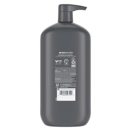 DOVE MEN+CARE Charcoal Pump Purifying Shampoo Charcoal + Clay for Stronger, More Resilient Hair, with Plant-Based Cleansers, 31 oz