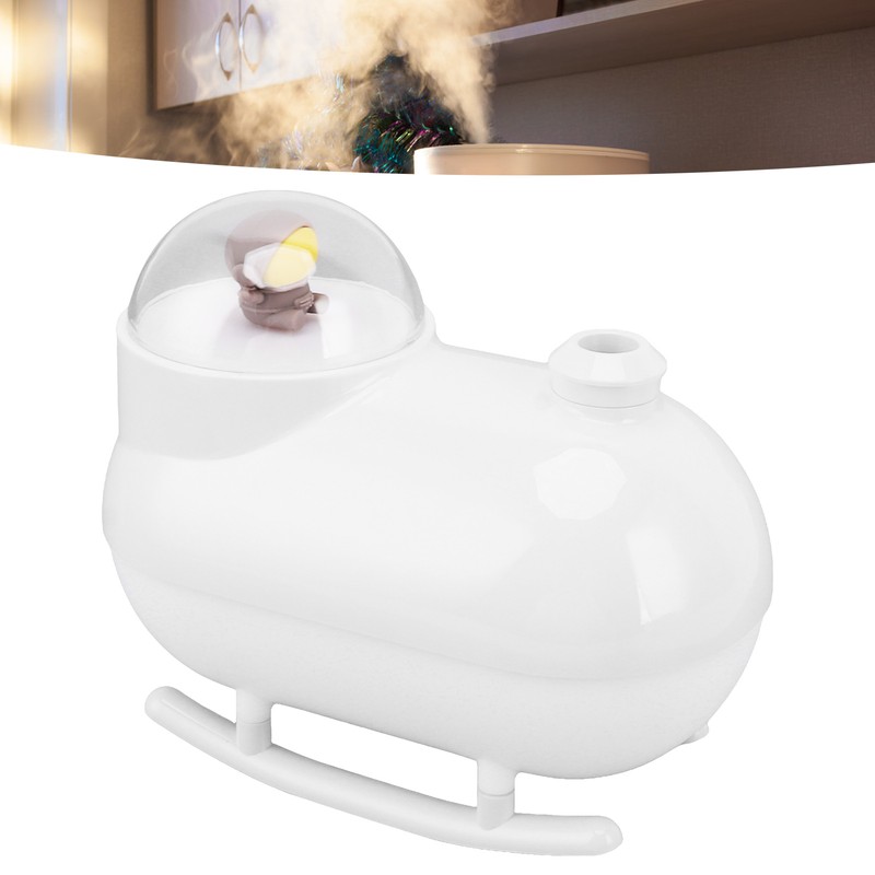 Small Humidifier Desktop Humidifier Cartoon Astronaut Train Colorful Lighting USB