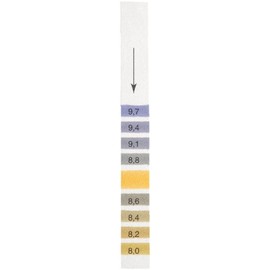 Whatman Indicator Integral Comparison Strip, 8.0 to 9.7 pH (Pack of 200)