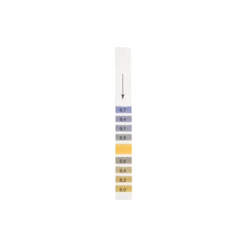 Whatman Indicator Integral Comparison Strip, 8.0 to 9.7 pH (Pack