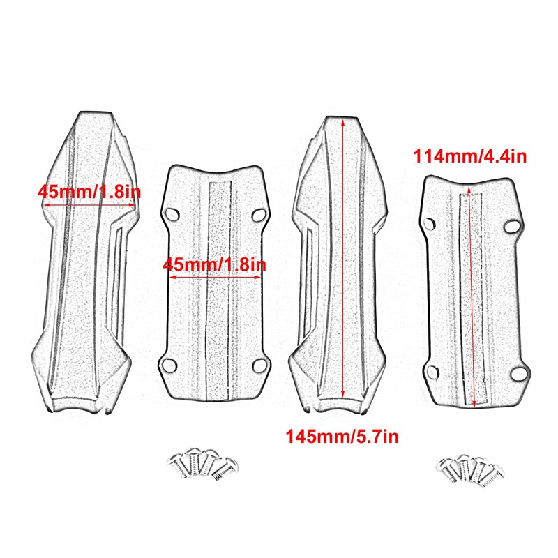2PCS 25mm Motorcycle Engine Bumper Guard Crash Bar Blocks Bumper