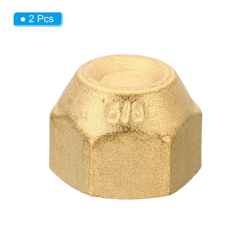 PATIKIL 5/8-18UN F Brass Compression Cap Fittings 2 External Stop