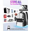 LOINTET Basketball Bag Backpack with Ball Holder Shoes Compartment, Large