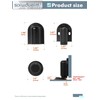 SORWDUERM 1 Pack Black Door Stopper Magnetic Door Cathc Matte