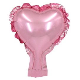 50 pcs 5inch Pink Heart Shape Foil Mylar Balloons for birthday party decorations, Wedding decorations, engagement party, celebration, holiday, show, party activities.